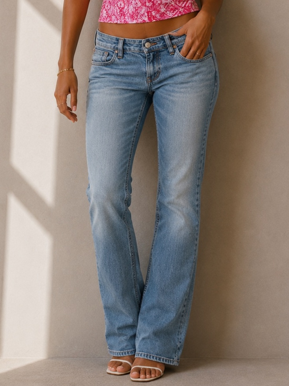 Brandy Melville John Galt Low Rise Bootcut Jeans